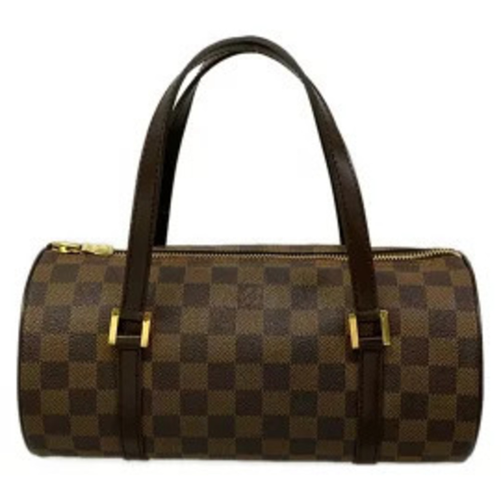 LOUIS VUITTON Papillon Handbag Ebene Brown